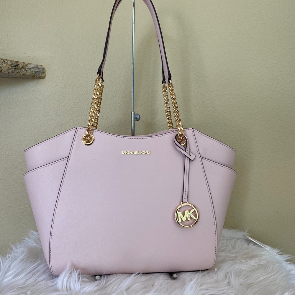 Michael Kors jet set Large chain shoulder tote bag - Picture 2 of 13